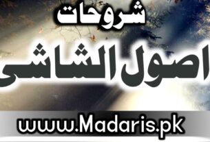 pdf شروحات اصول الشاشی درجہ ثالثہ