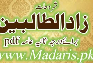 شروحات زادالطالبین رائے درجہ ثانیہ pdf