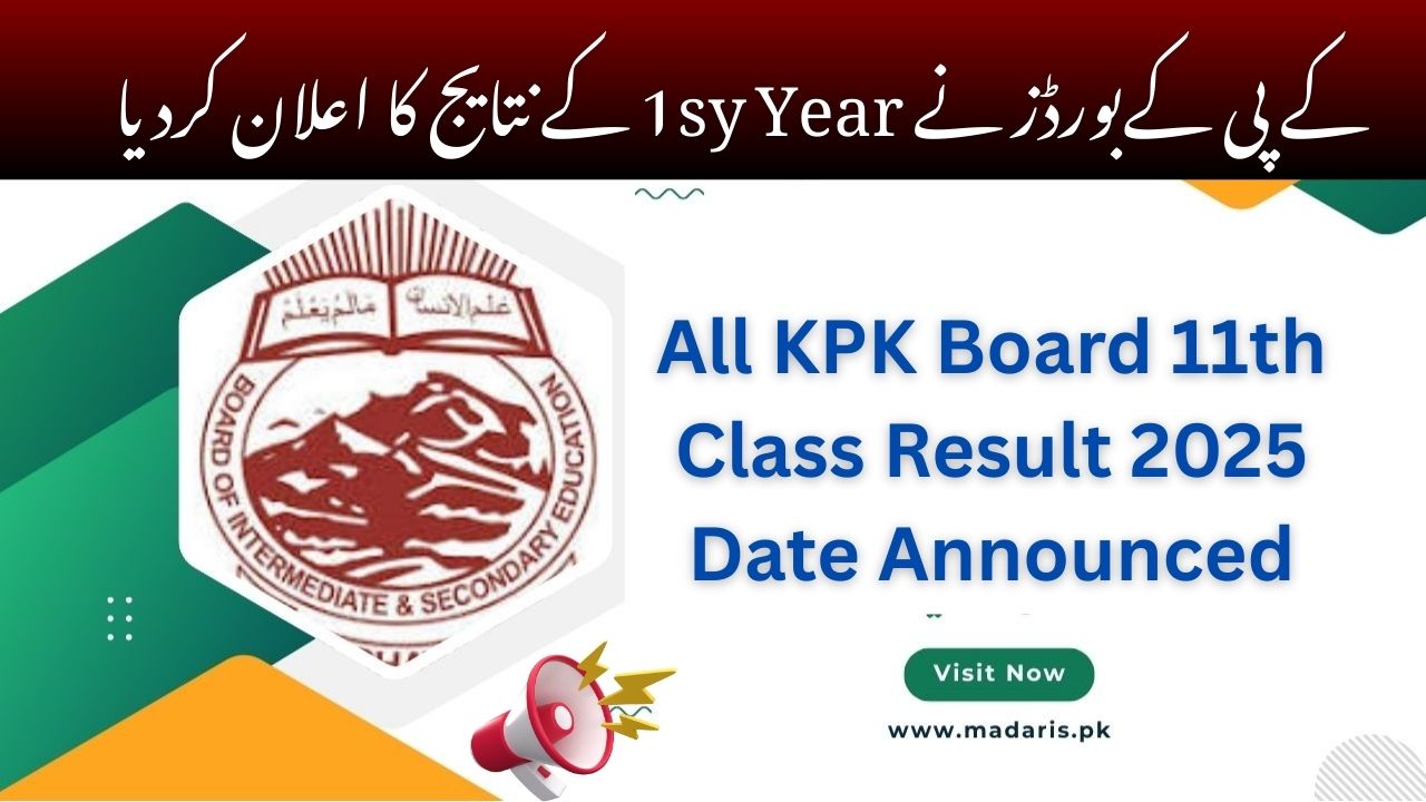 1st Year Result 2025 KPK Board Date Announced