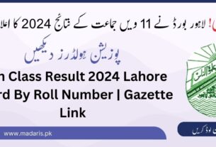 11th Class Result 2024 Lahore Board By Roll Number | Gazette Link