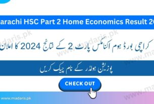 BIEK Karachi HSC Part 2 Home Economics Result 2024