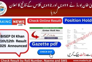 BISE DI Khan 11th 12th Result 2024 by Roll No Gazette PDF