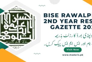 BISE RWP 12th Class Result 2024 by Roll Number and Gazette pdf