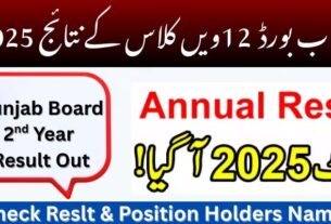 12th class Result 2025 punjab board by Roll Number
