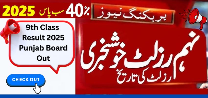 9th Class Result 2025 Punjab Board by Roll Number