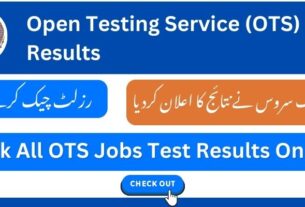 OTS Result Check by CNIC, Name and Roll No