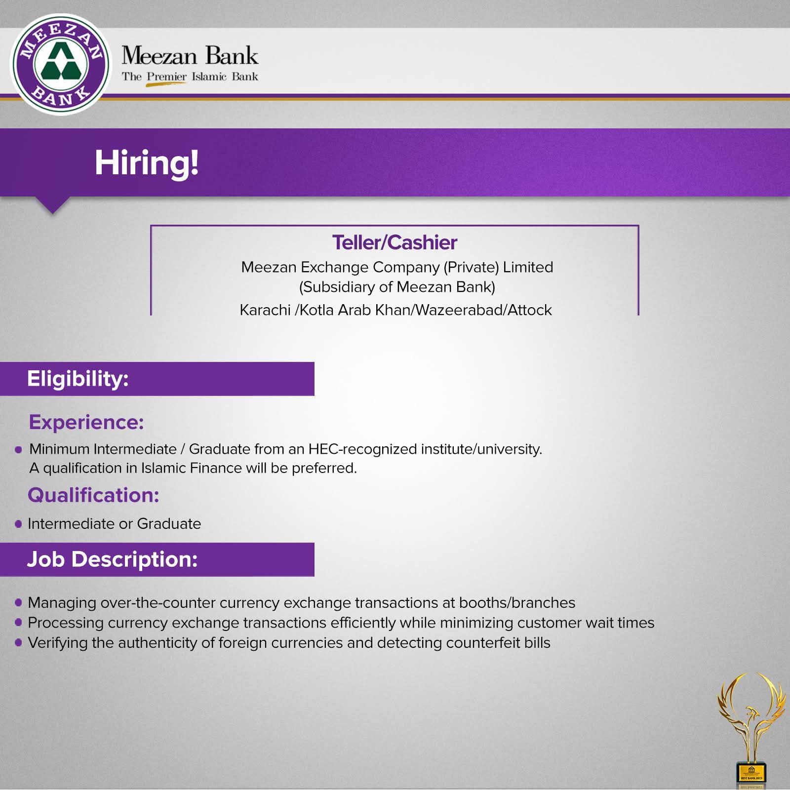 Meezan Bank Jobs 2025 Apply Online Last Date