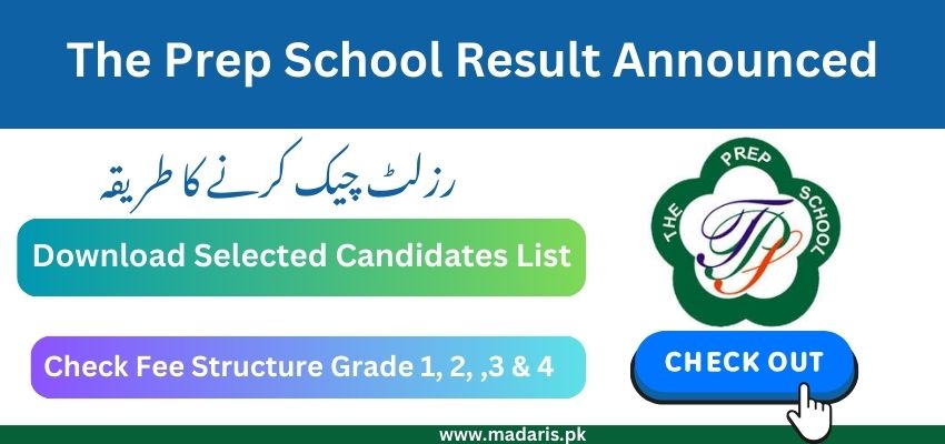 The Prep School Result Merit List Check Online