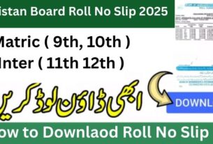BBISE Quetta Roll No Slip 2025 Download - 9th 10th 11th 12th