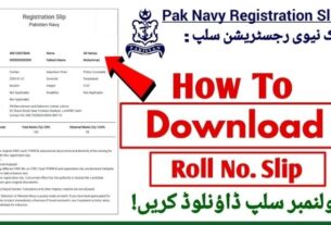 Join Pak Navy Registration Slip Download and Print Now