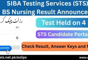 STS BS Nursing Result