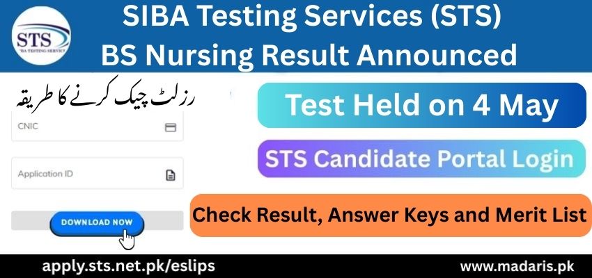 STS BS Nursing Result