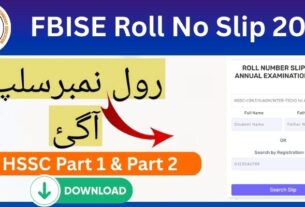 FBISE Roll No Slip