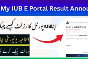 My IUB E Portal Result