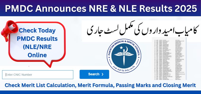 PMDC Announces NRE & NLE Results 2025