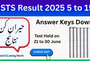 STS Result 5 to 15 Answer Keys 2025 Today: (21 to 30 June)