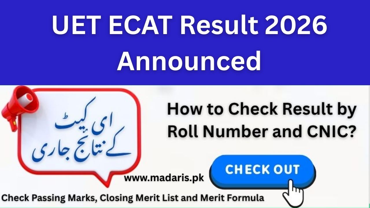 UET ECAT Result 2026 Announced: Check by Roll Number