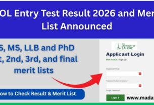 UOL Entry Test Result 2026 and Merit List Announced