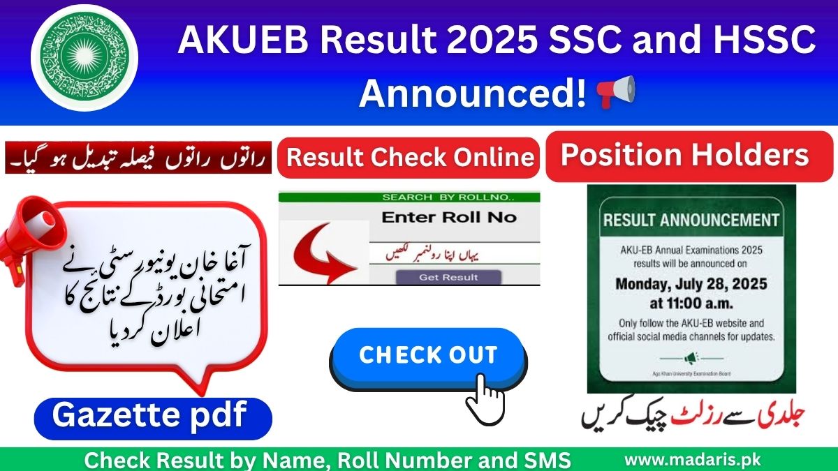 AKUEB Result 2025 SSC and HSSC Announced
