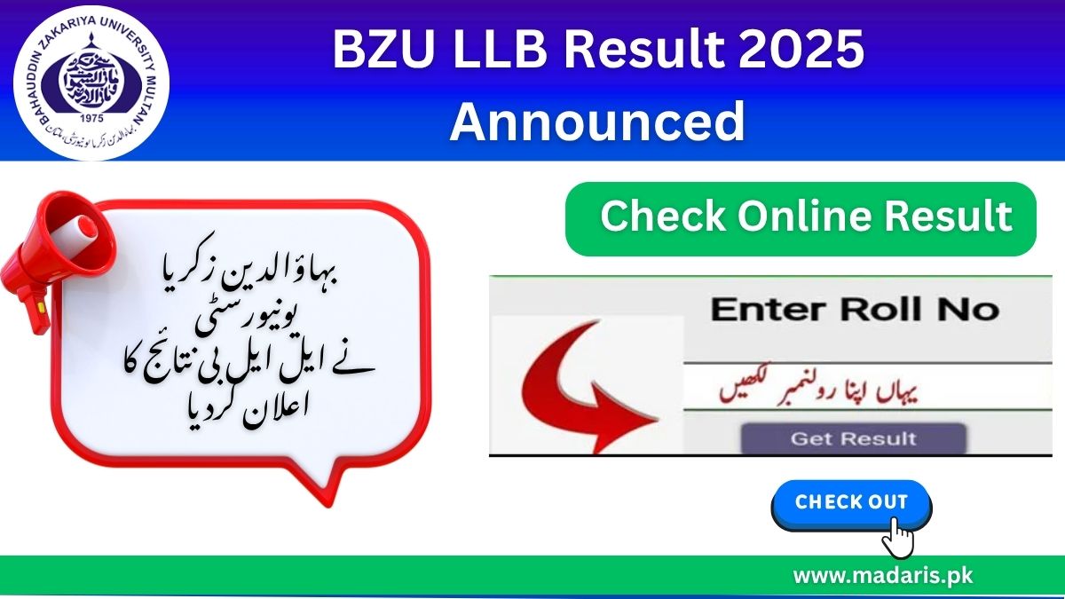 BZU LLB Result 2025 Announced