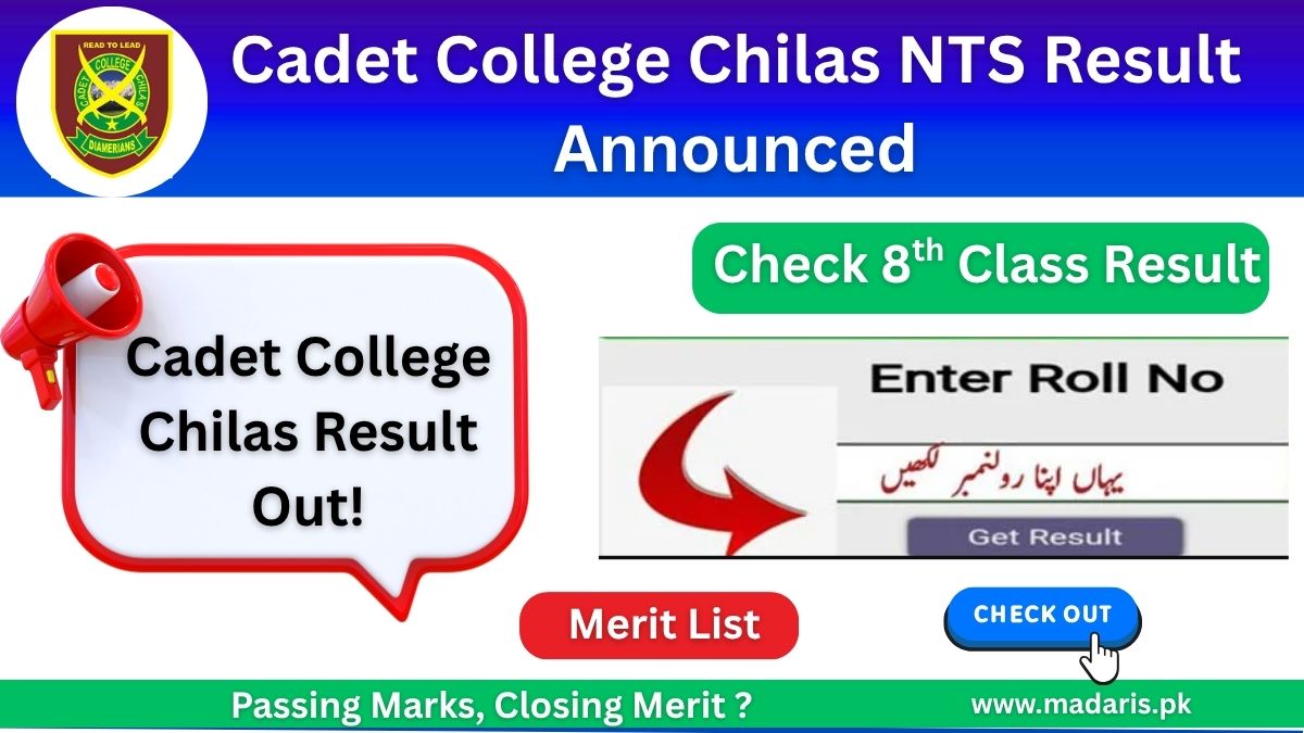 Cadet College Chilas Result 2025 NTS Answer Key