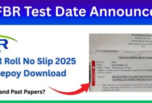 FBR Roll No Slip 2025 Sepoy Test Date