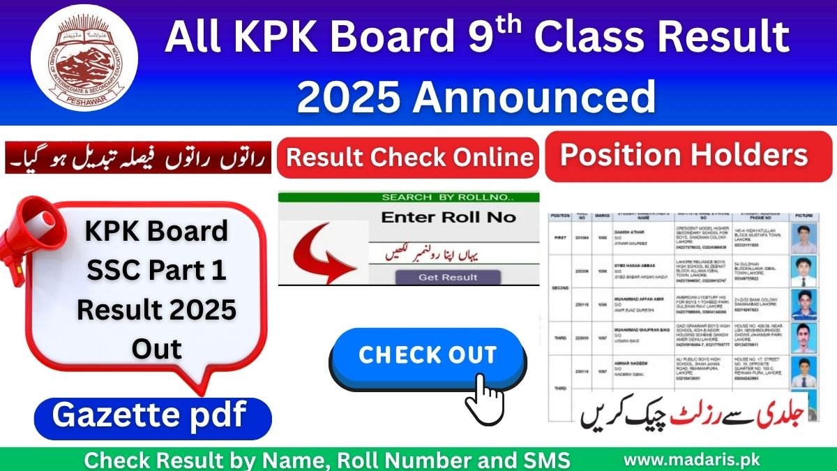 KPK Board 9th Class Result 2025