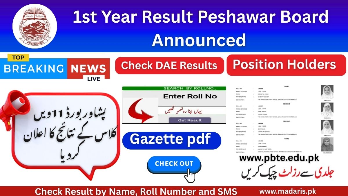 1st Year Result Peshawar Board 2025