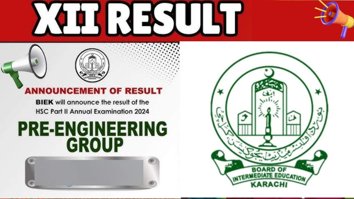 HSC Part 2 Result 2025 Karachi Board Pre Engineering