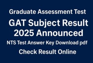 NTS GAT General Result 2025