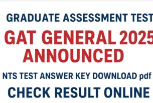 NTS GAT General Result 2025