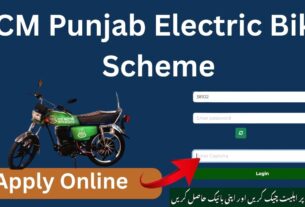 CM Punjab Electric Bike Scheme Registration Online 2025