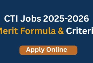CTI Jobs 2025-2026 Apply Online – Merit Formula & Criteria