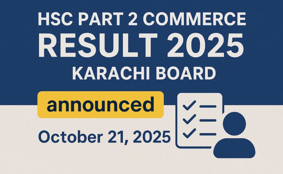 HSC Part 2 Commerce Result 2025 Karachi Board Announced