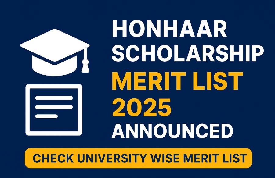 Honhaar Scholarship Merit List 2025 Announced