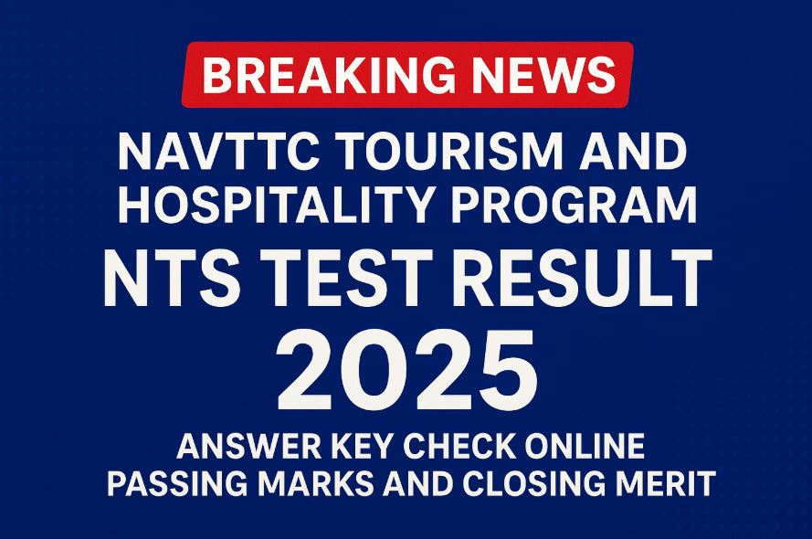 NAVTTC NTS Test Result 2025 Answer Key | Check Online by CNIC or Roll Number