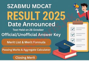 SZABMU MDCAT Result 2025 Answer Keys – 26 October