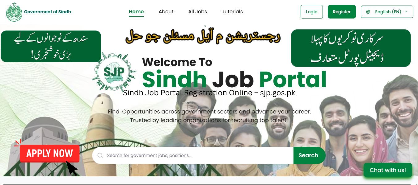 Sindh Job Portal Registration Online – sjp.gos.pk