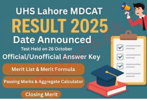 UHS MDCAT Result 2025 & Answer Keys – 26 October Test Updates
