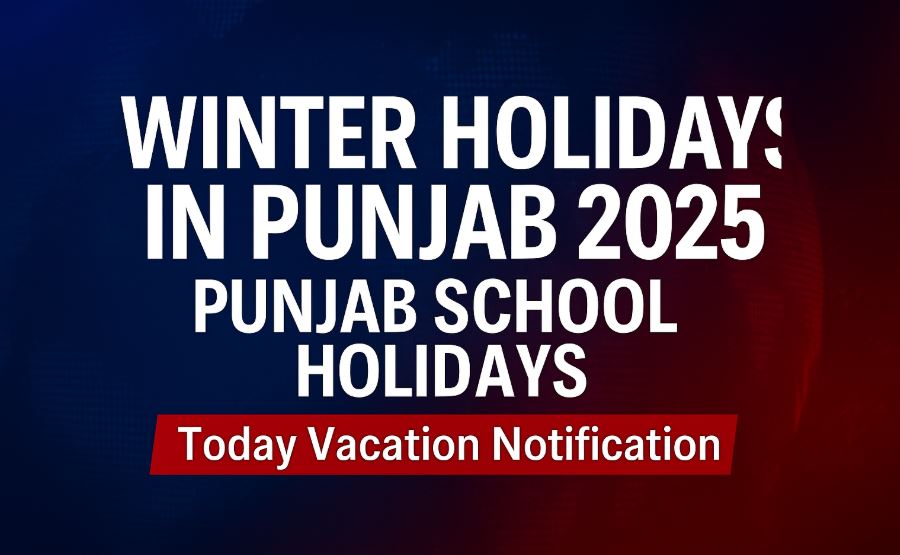Winter Holidays in Punjab 2025 Today Vacation Notification