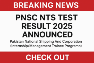 PNSC NTS Test Result 2025