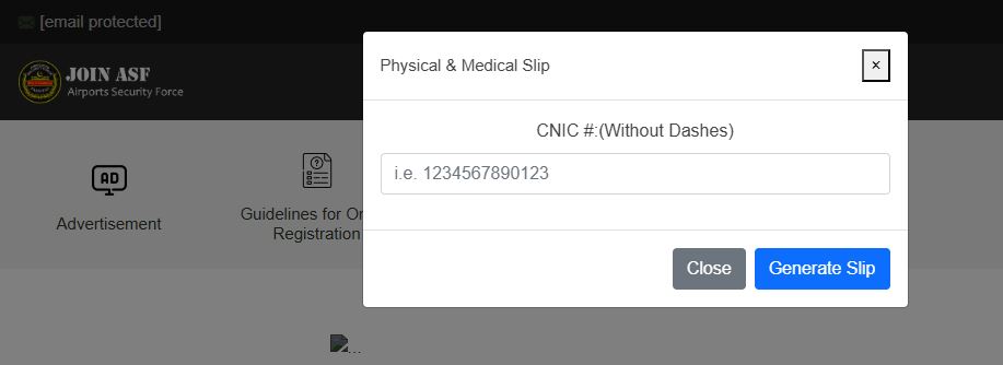 ASF Medical Slip 2025
