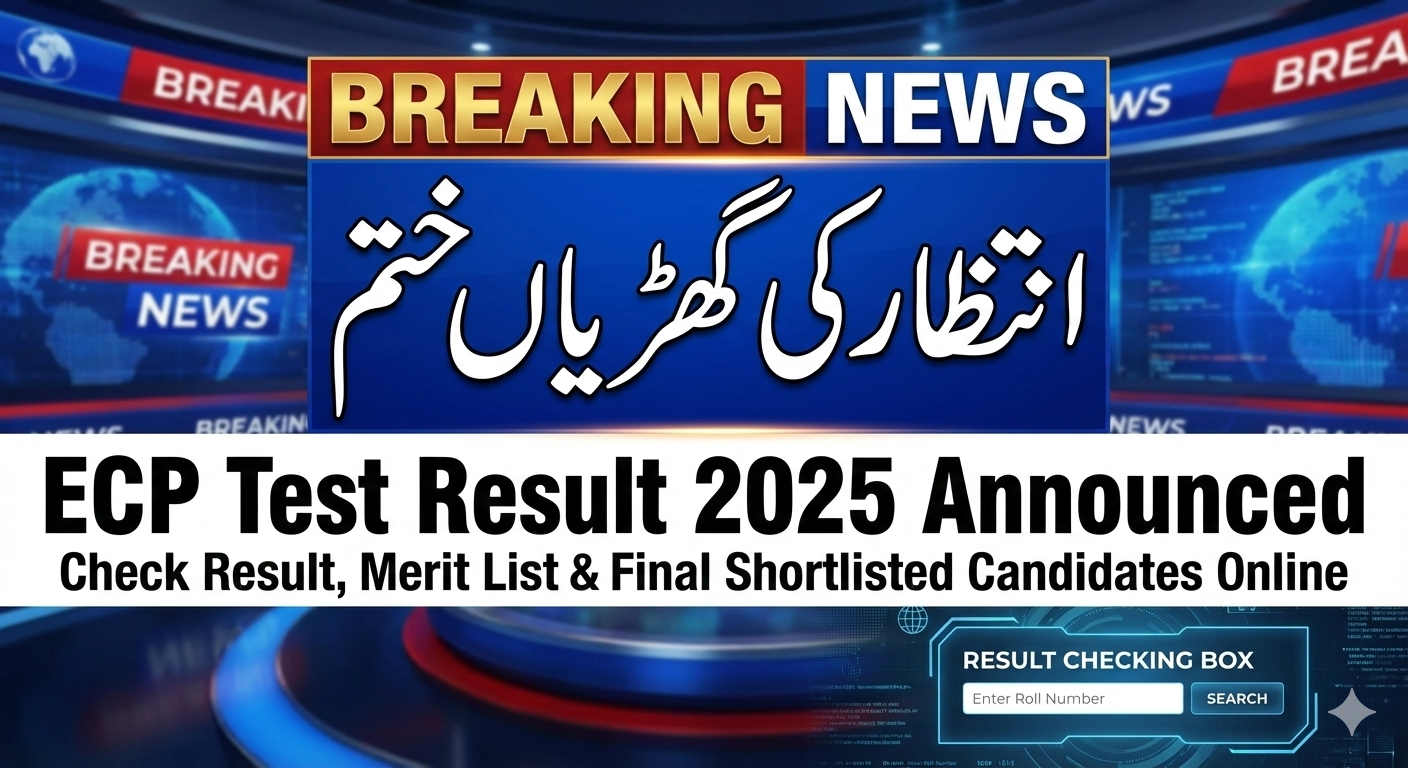 ECP Test Result 2025 Announced
