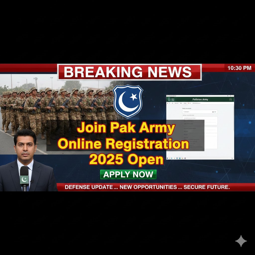 Join Pak Army Jobs 2025 Apply Online at joinpakarmy.gov.pk