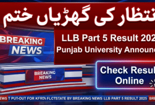 LLB Part 5 Result 2025 Punjab University
