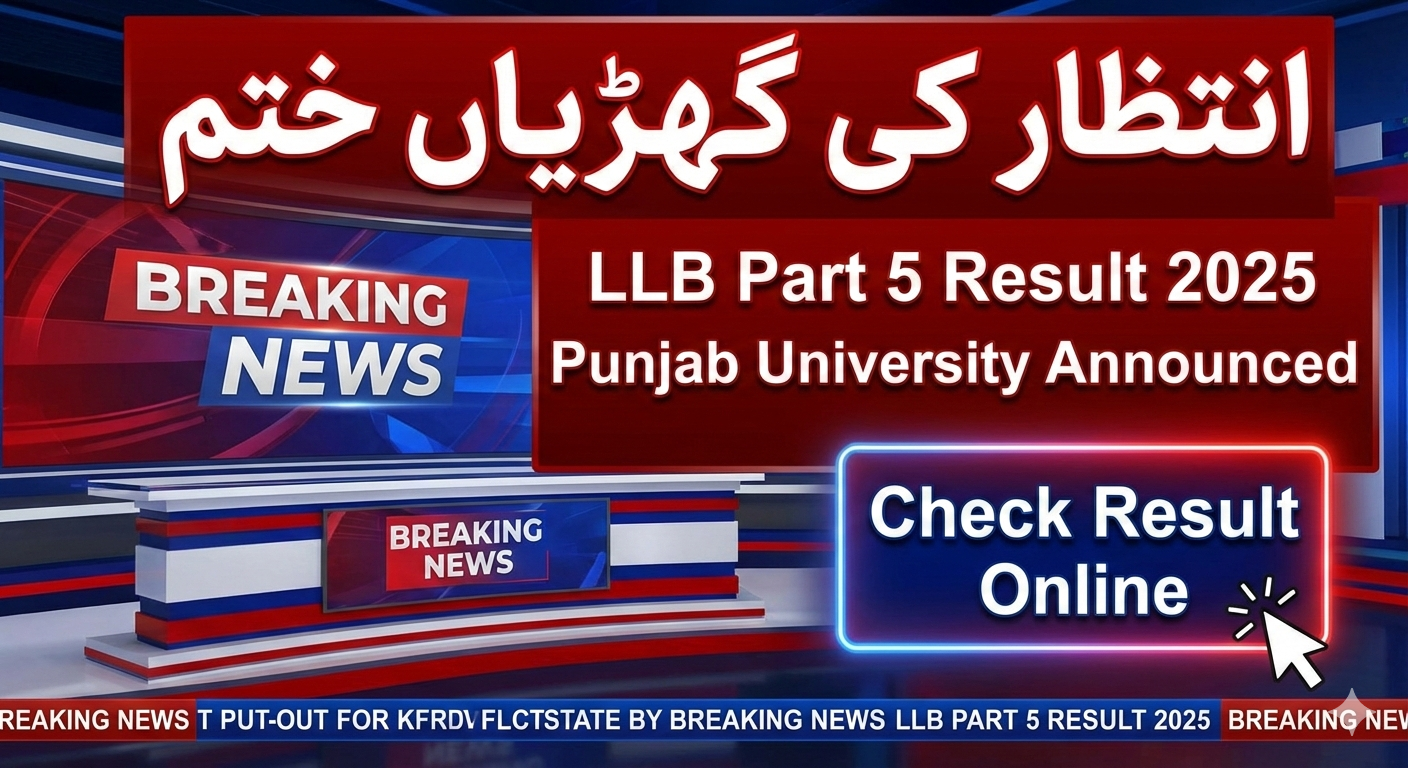 LLB Part 5 Result 2025 Punjab University