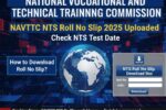 NAVTTC Roll No Slip 2025 - NTS Test Date