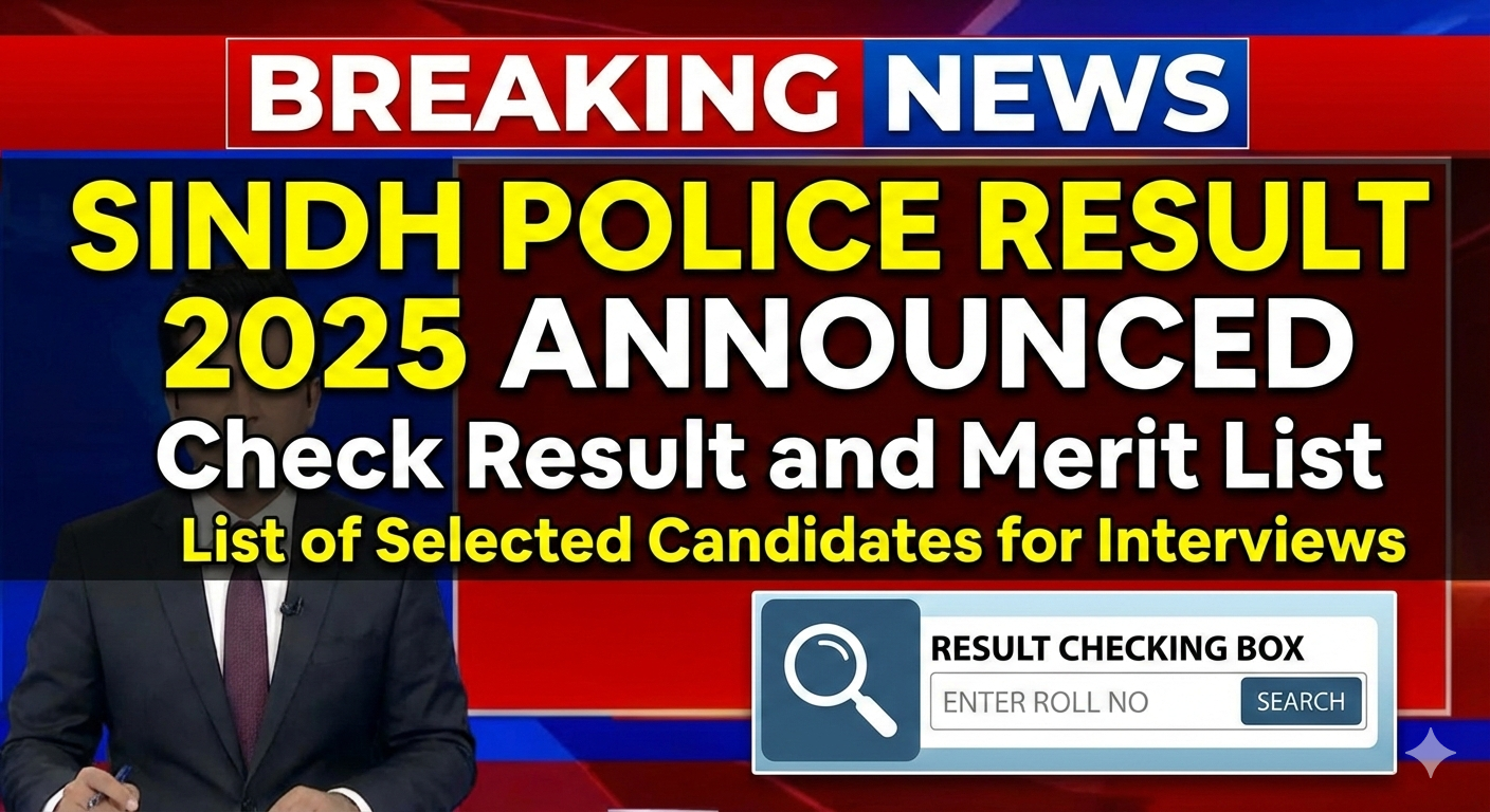 Sindh Police Result 2025 Merit List Announced