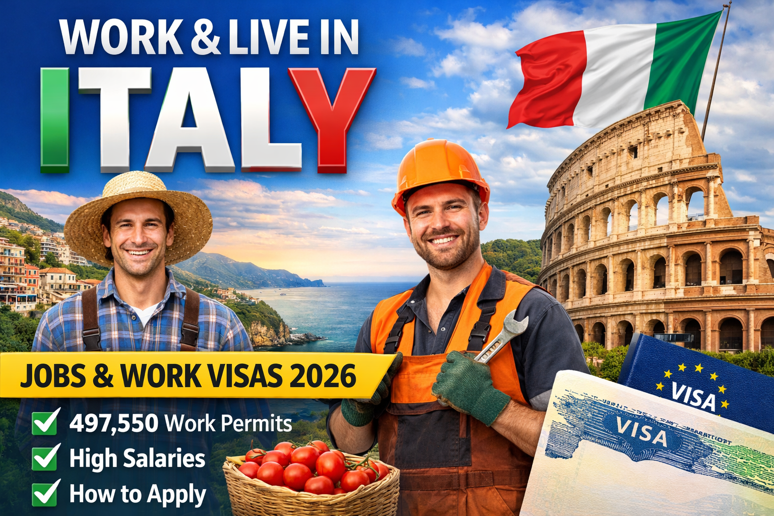 Italy Jobs for Pakistani 2026 Apply Online - Work Visa Requirements